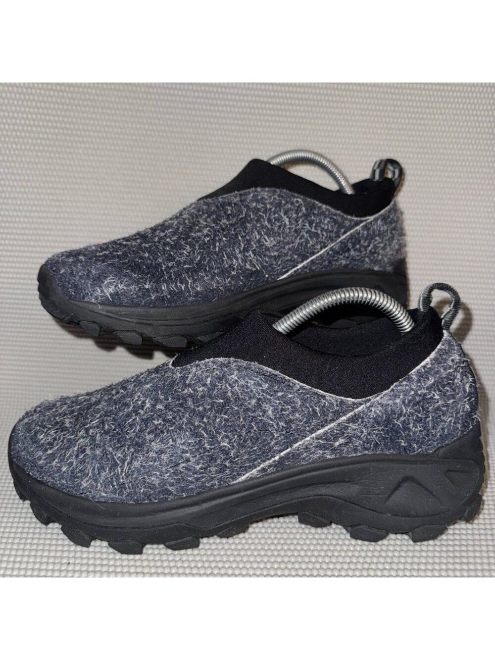 Merrell Winter Moc 3 Black Oyster Leather Outdoor Slip-On Shoes Womens Size 9.5